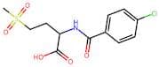 2-(4-Chlorobenzamido)-4-(methylsulfonyl)butanoic acid