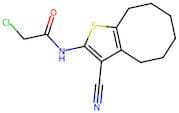 2-Chloro-N-(3-cyano-4,5,6,7,8,9-hexahydrocycloocta[b]thiophen-2-yl)acetamide