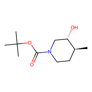 rel-1,1-Dimethylethyl (3R,4S)-3-hydroxy-4-methyl-1-piperidinecarboxylate
