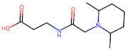3-(2-(2,6-dimethylpiperidin-1-yl)acetamido)propanoic acid