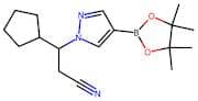 3-Cyclopentyl-3-[4-(4,4,5,5-tetramethyl-1,3,2-dioxaborolan-2-yl)-1H-pyrazol-1-yl]propanenitrile