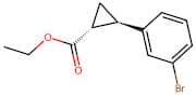 rel-Ethyl (1R,2R)-2-(3-bromophenyl)cyclopropane-1-carboxylate