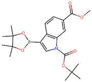 1-(tert-butyl) 6-Methyl 3-(4,4,5,5-tetramethyl-1,3,2-dioxaborolan-2-yl)-1H-indole-1,6-dicarboxylate