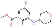 Methyl 5-bromo-2-methyl-3-((tetrahydro-2H-pyran-4-yl)amino)benzoate