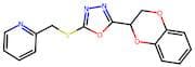 2-(2,3-Dihydrobenzo[b][1,4]dioxin-2-yl)-5-((pyridin-2-ylmethyl)thio)-1,3,4-oxadiazole