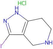 3-Iodo-4,5,6,7-tetrahydro-1H-pyrazolo[4,3-c]pyridine hydrochloride