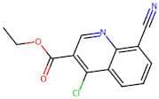 3-Quinolinecarboxylic acid,4-chloro-8-cyano-,ethyl ester