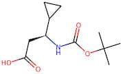 (3S)-3-{[(tert-Butoxy)carbonyl]amino}-3-cyclopropylpropanoic acid