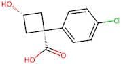 (1s,3s)-1-(4-Chlorophenyl)-3-hydroxycyclobutanecarboxylic acid