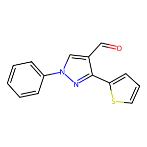 1-Phenyl-3-(thiophen-2-yl)-1H-pyrazole-4-carbaldehyde