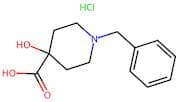4-Piperidinecarboxylic acid, 4-hydroxy-1-(phenylmethyl)-, hydrochloride (1:1)