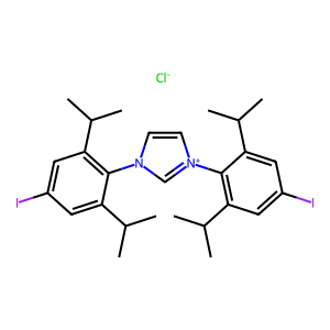 1H-Imidazolium, 1,3-bis[4-iodo-2,6-bis(1-methylethyl)phenyl]-, chloride (1:1)