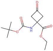 Cyclobutanecarboxylic acid, 1-[[(1,1-dimethylethoxy)carbonyl]amino]-3-oxo-, ethyl ester