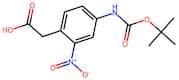2-(4-((tert-Butoxycarbonyl)amino)-2-nitrophenyl)acetic acid