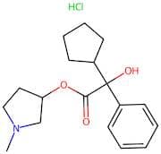 1-Methylpyrrolidin-3-yl 2-cyclopentyl-2-hydroxy-2-phenylacetate hydrochloride