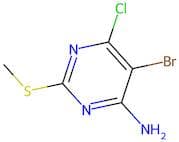 5-Bromo-6-chloro-2-(methylthio)pyrimidin-4-amine