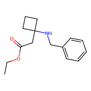 Ethyl 2-(1-(benzylamino)cyclobutyl)acetate