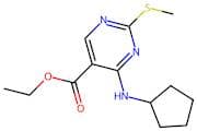 Ethyl 4-(cyclopentylamino)-2-(methylthio)pyrimidine-5-carboxylate