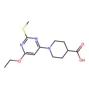 1-(6-Ethoxy-2-(methylthio)pyrimidin-4-yl)piperidine-4-carboxylic acid