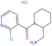 (2-(Aminomethyl)piperidin-1-yl)(2-chloropyridin-3-yl)methanone hydrochloride