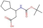 3-((tert-Butoxycarbonyl)amino)-3-cyclopentylpropanoic acid