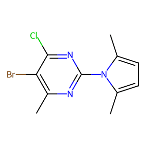 5-Bromo-4-chloro-2-(2,5-dimethyl-1H-pyrrol-1-yl)-6-methylpyrimidine