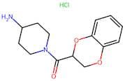 (4-Aminopiperidin-1-yl)(2,3-dihydrobenzo[b][1,4]dioxin-2-yl)methanone hydrochloride
