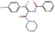 (Z)-N-(1-(4-Bromophenyl)-1-chloro-3-oxo-3-(piperidin-1-yl)prop-1-en-2-yl)benzamide