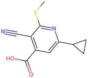 3-Cyano-6-cyclopropyl-2-(methylthio)isonicotinic acid
