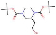 (S)-di-tert-Butyl 2-(2-hydroxyethyl)piperazine-1,4-dicarboxylate