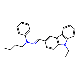 3-((2-Butyl-2-phenylhydrazono)methyl)-9-ethyl-9H-carbazole