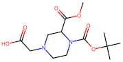 2-(4-(tert-Butoxycarbonyl)-3-(methoxycarbonyl)piperazin-1-yl)acetic acid