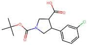 1-(tert-Butoxycarbonyl)-4-(3-chlorophenyl)pyrrolidine-3-carboxylic acid