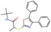 N-(tert-Butyl)-2-((4,5-diphenyloxazol-2-yl)thio)propanamide