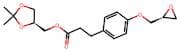 ((S)-2,2-Dimethyl-1,3-dioxolan-4-yl)methyl 3-(4-(((S)-oxiran-2-yl)methoxy)phenyl)propanoate