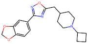 3-(Benzo[d][1,3]dioxol-5-yl)-5-((1-cyclobutylpiperidin-4-yl)methyl)-1,2,4-oxadiazole