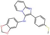 N-(Benzo[d][1,3]dioxol-5-yl)-2-(4-(methylthio)phenyl)imidazo[1,2-a]pyridin-3-amine