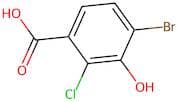 4-Bromo-2-chloro-3-hydroxybenzoic acid