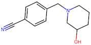 4-((3-Hydroxypiperidin-1-yl)methyl)benzonitrile