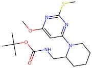 tert-Butyl ((1-(6-methoxy-2-(methylthio)pyrimidin-4-yl)piperidin-2-yl)methyl)carbamate