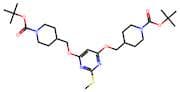 Di-tert-butyl 4,4'-(((2-(methylthio)pyrimidine-4,6-diyl)bis(oxy))bis(methylene))bis(piperidine-1-c…