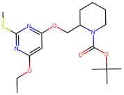 tert-Butyl 2-(((6-ethoxy-2-(methylthio)pyrimidin-4-yl)oxy)methyl)piperidine-1-carboxylate