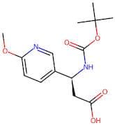 (S)-3-((tert-Butoxycarbonyl)amino)-3-(6-methoxypyridin-3-yl)propanoic acid
