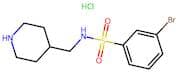3-Bromo-N-(piperidin-4-ylmethyl)benzenesulfonamide hydrochloride