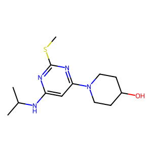 1-(6-(Isopropylamino)-2-(methylthio)pyrimidin-4-yl)piperidin-4-ol