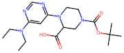 4-(tert-Butoxycarbonyl)-1-(6-(diethylamino)pyrimidin-4-yl)piperazine-2-carboxylic acid