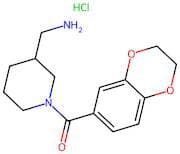 (3-(Aminomethyl)piperidin-1-yl)(2,3-dihydrobenzo[b][1,4]dioxin-6-yl)methanone hydrochloride