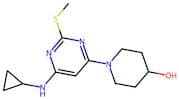 1-(6-(Cyclopropylamino)-2-(methylthio)pyrimidin-4-yl)piperidin-4-ol