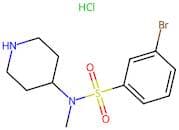 3-Bromo-N-methyl-N-(piperidin-4-yl)benzenesulfonamide hydrochloride