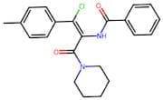(Z)-N-(1-Chloro-3-oxo-3-(piperidin-1-yl)-1-(p-tolyl)prop-1-en-2-yl)benzamide